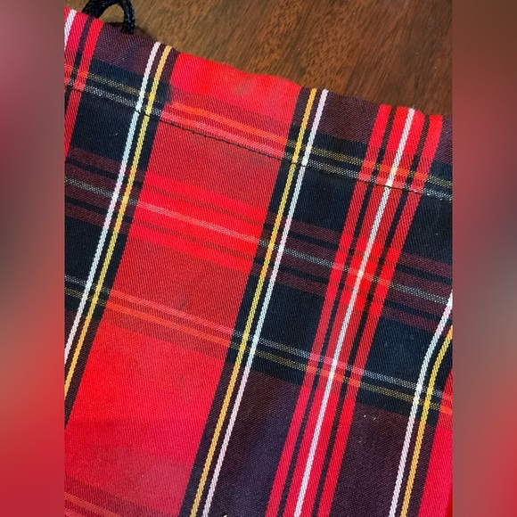 Red Plaid Wine Bags/Travel Bags (2) - Picture 4 of 7